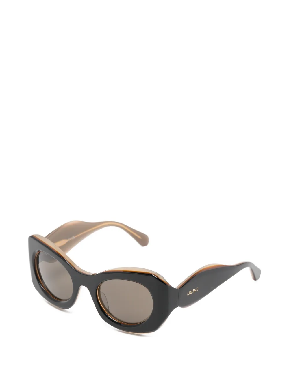 LOEWE Geometric-frame Sunglasses in Brown, view 2