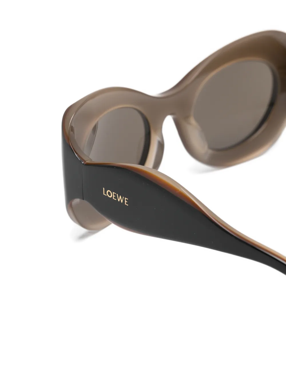 LOEWE Geometric-frame Sunglasses in Brown, view 3