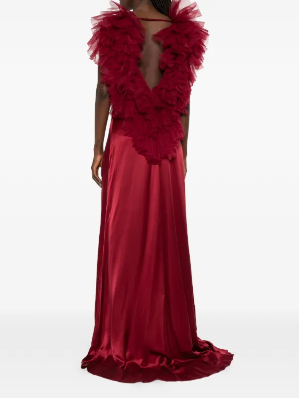 mariposa formal dresses Three looks, one gown. MARIPOSA is all about the details: bold sheer stripes that sculpt the body, hand-beaded lace that catches the light, and layers that transform with every change. Add