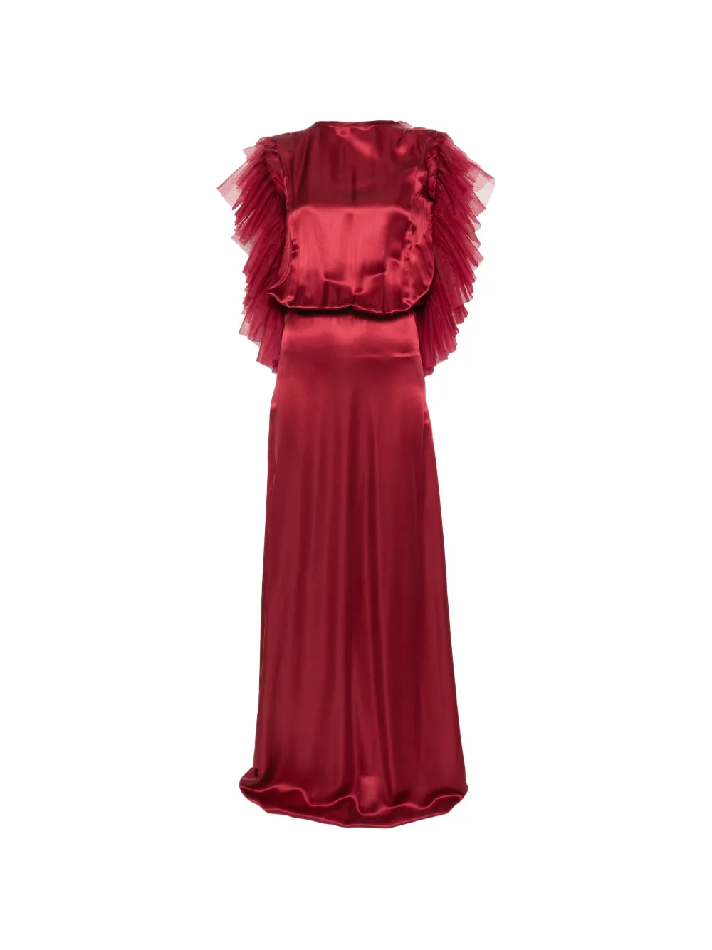 DUNESI Mariposa ruffled gown