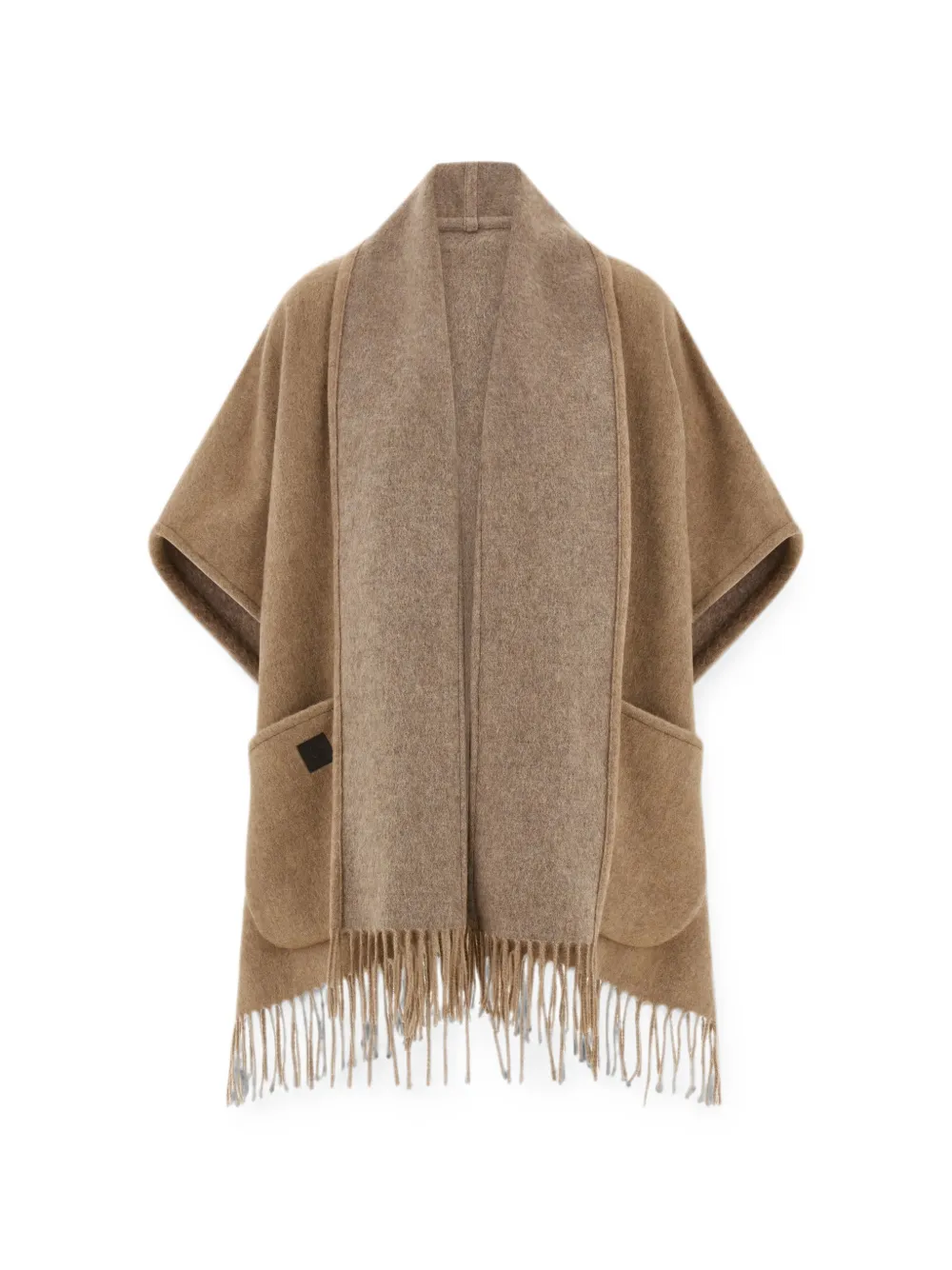 Ferragamo Cape aus Kaschmir - Braun