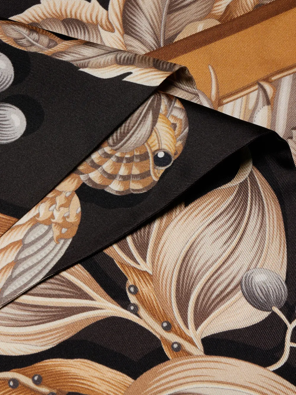 Ferragamo Bandeau met papegaaien-print Zwart