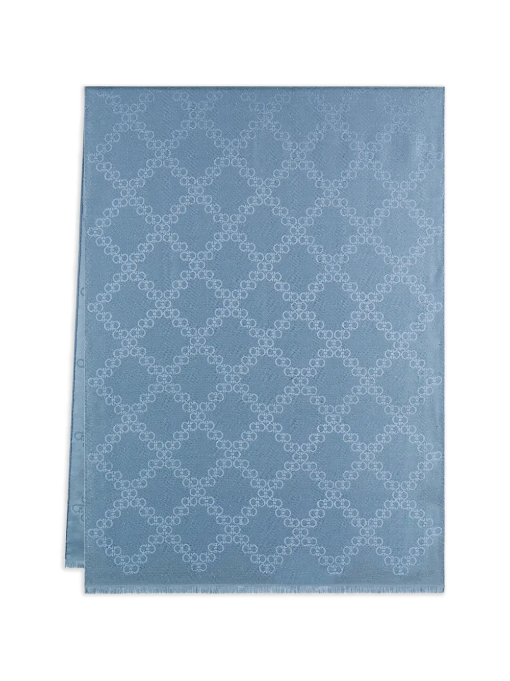 Ferragamo Gancini jacquard stole - Blau