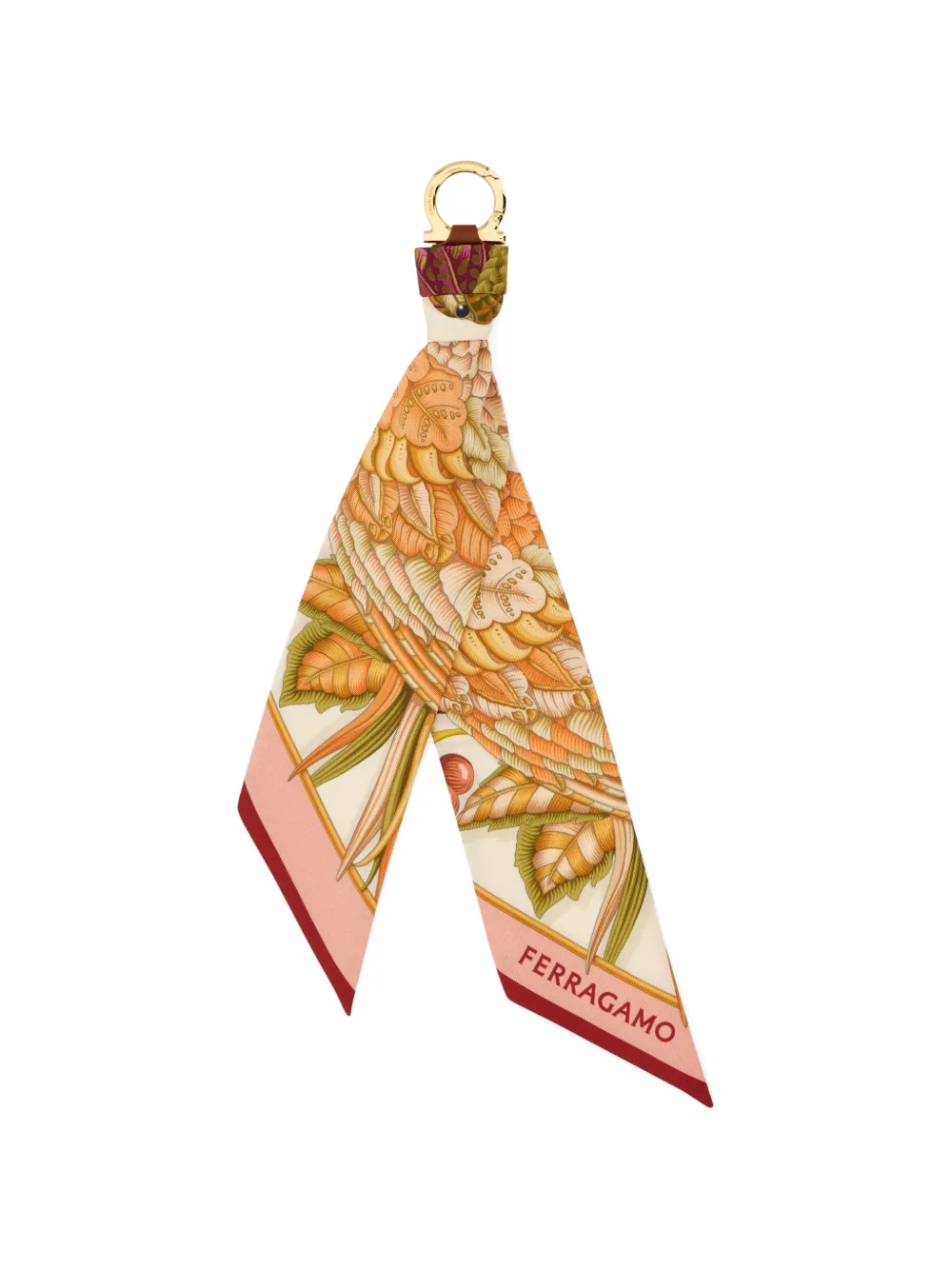 Ferragamo silk keyholder - Toni neutri