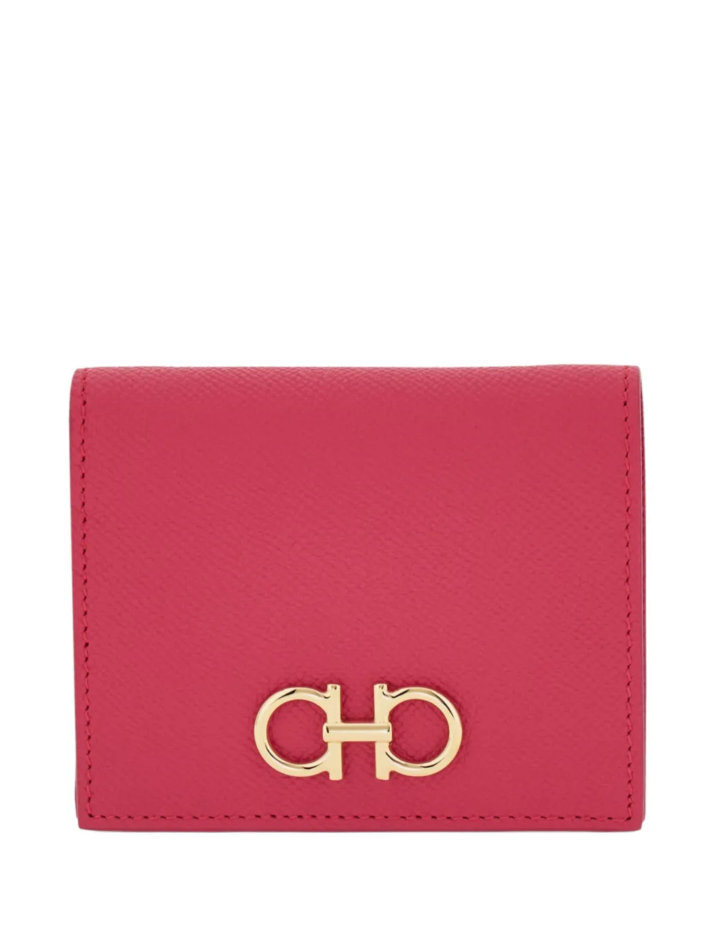 Ferragamo Gancini compact wallet - Rosa