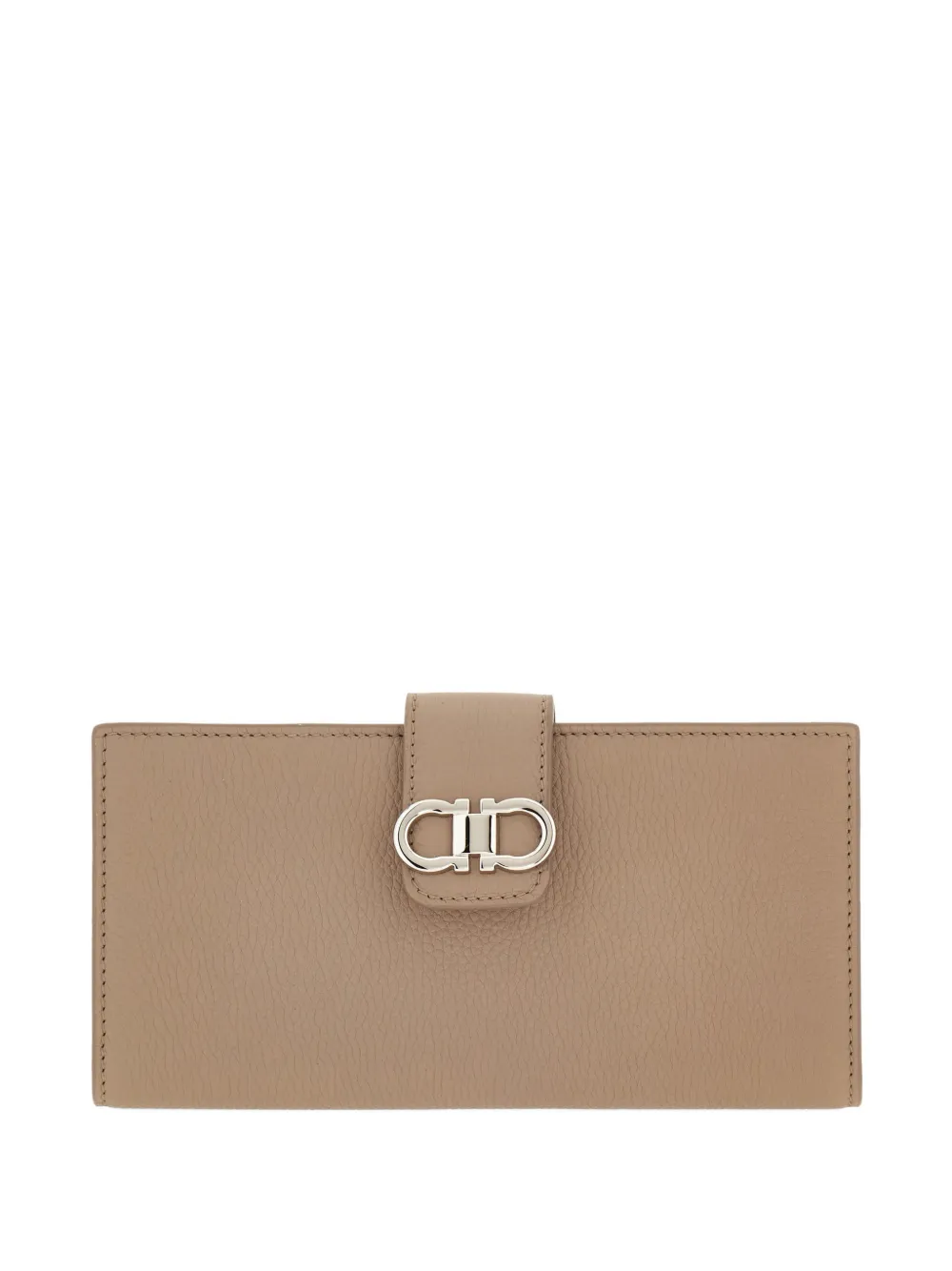 Ferragamo Double Gancini Continental wallet - Toni neutri