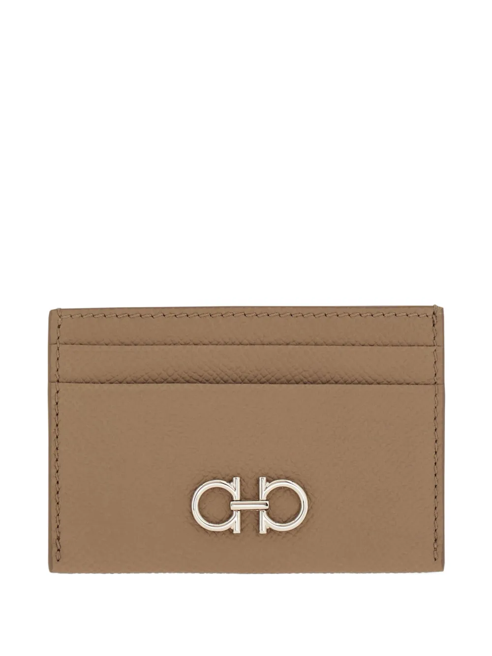 Ferragamo Gancini credit card holder - Nude