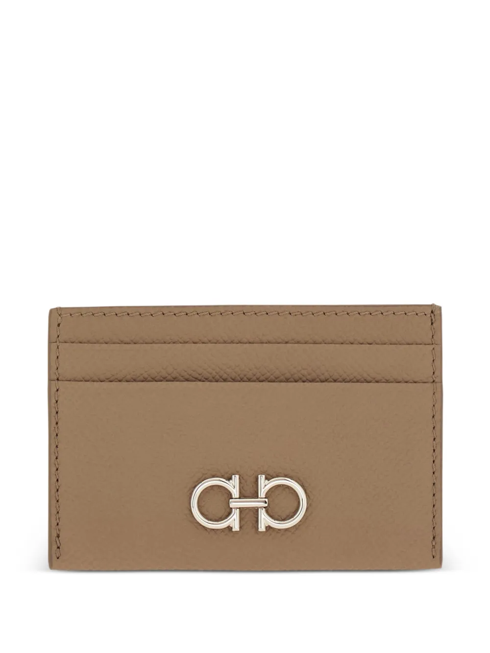 Ferragamo Gancini credit card holder - Toni neutri
