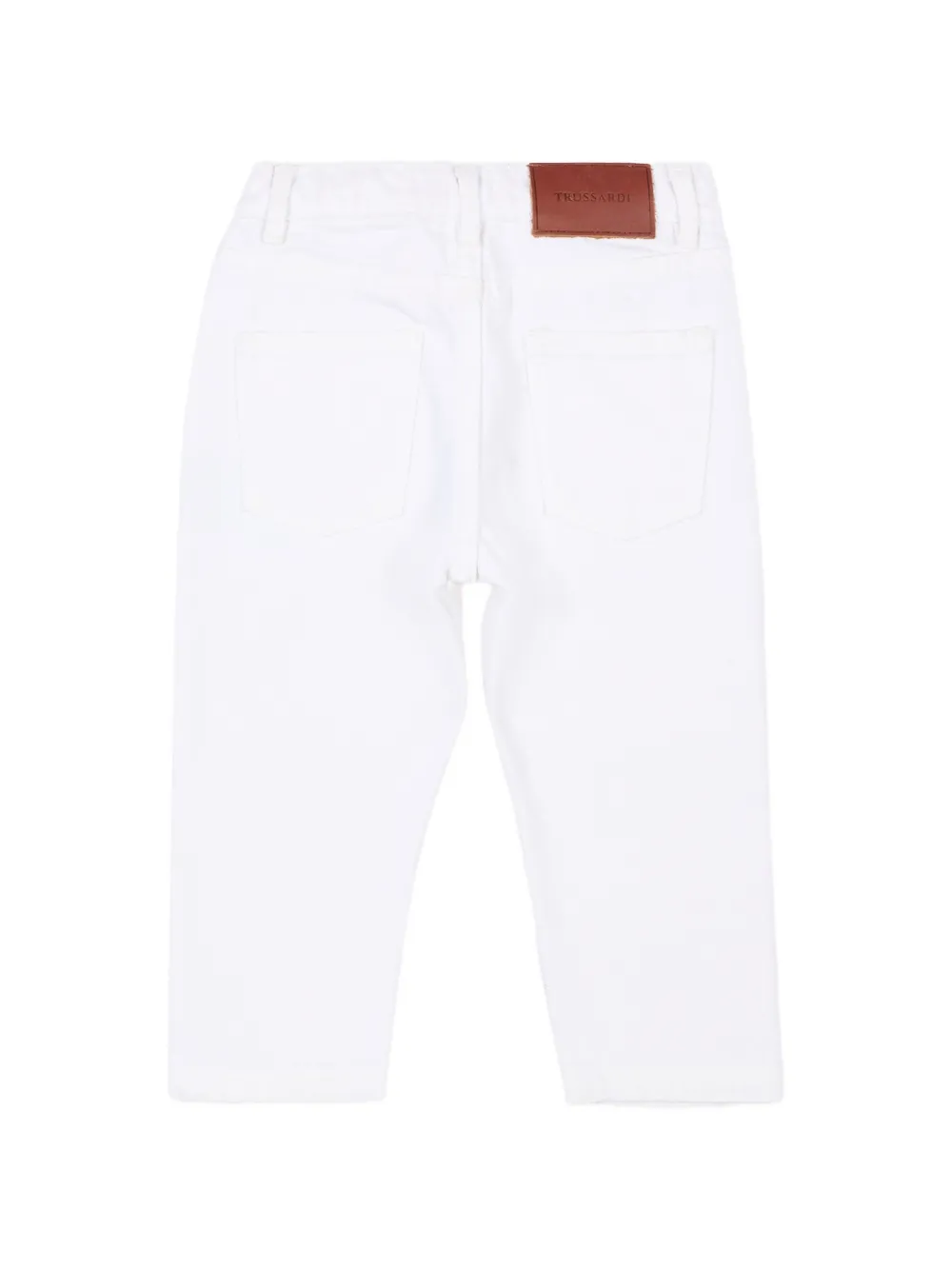 TRUSSARDI JUNIOR Jeans met logopatch Wit