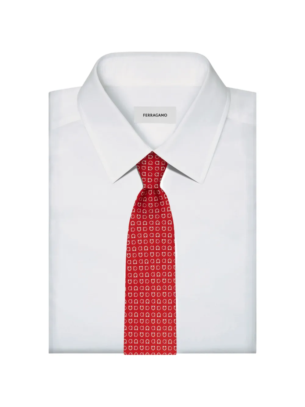 Ferragamo Zijden stropdas Rood