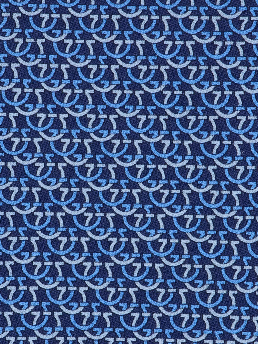 Ferragamo Gancini zijden stropdas Blauw
