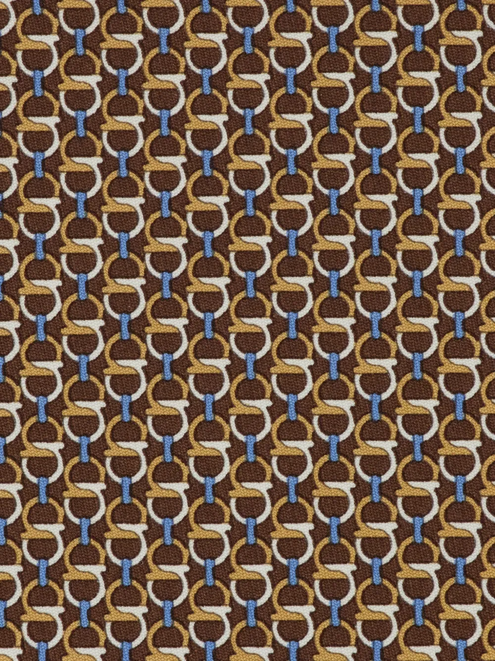 Ferragamo Zijden stropdas met Gancini-print Bruin