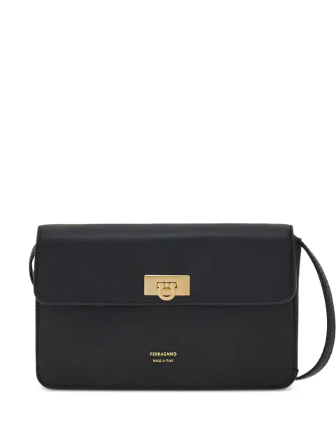 Ferragamo Gancini logo-detail clutch bag