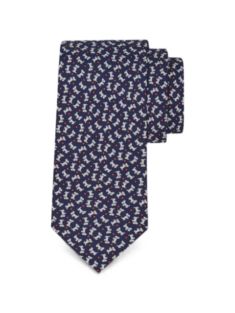 Ferragamo Charlie-print silk tie