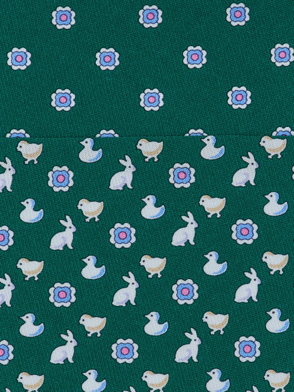 Ferragamo Zijden stropdas met print Groen