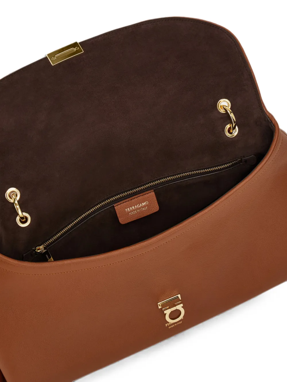 Ferragamo Sofia 2026 schoudertas (L) Bruin