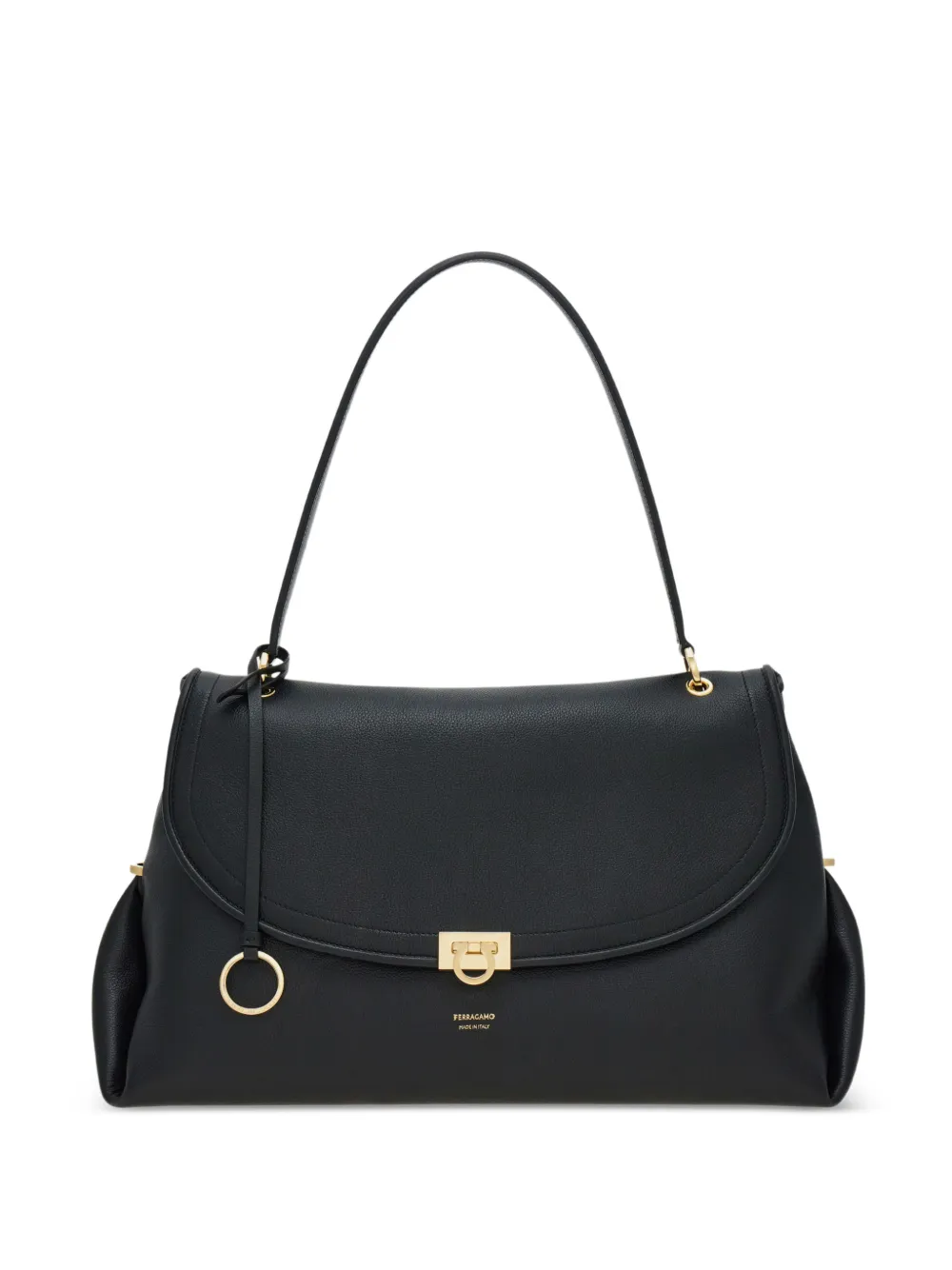 Ferragamo Gancini handbag (L) - Nero