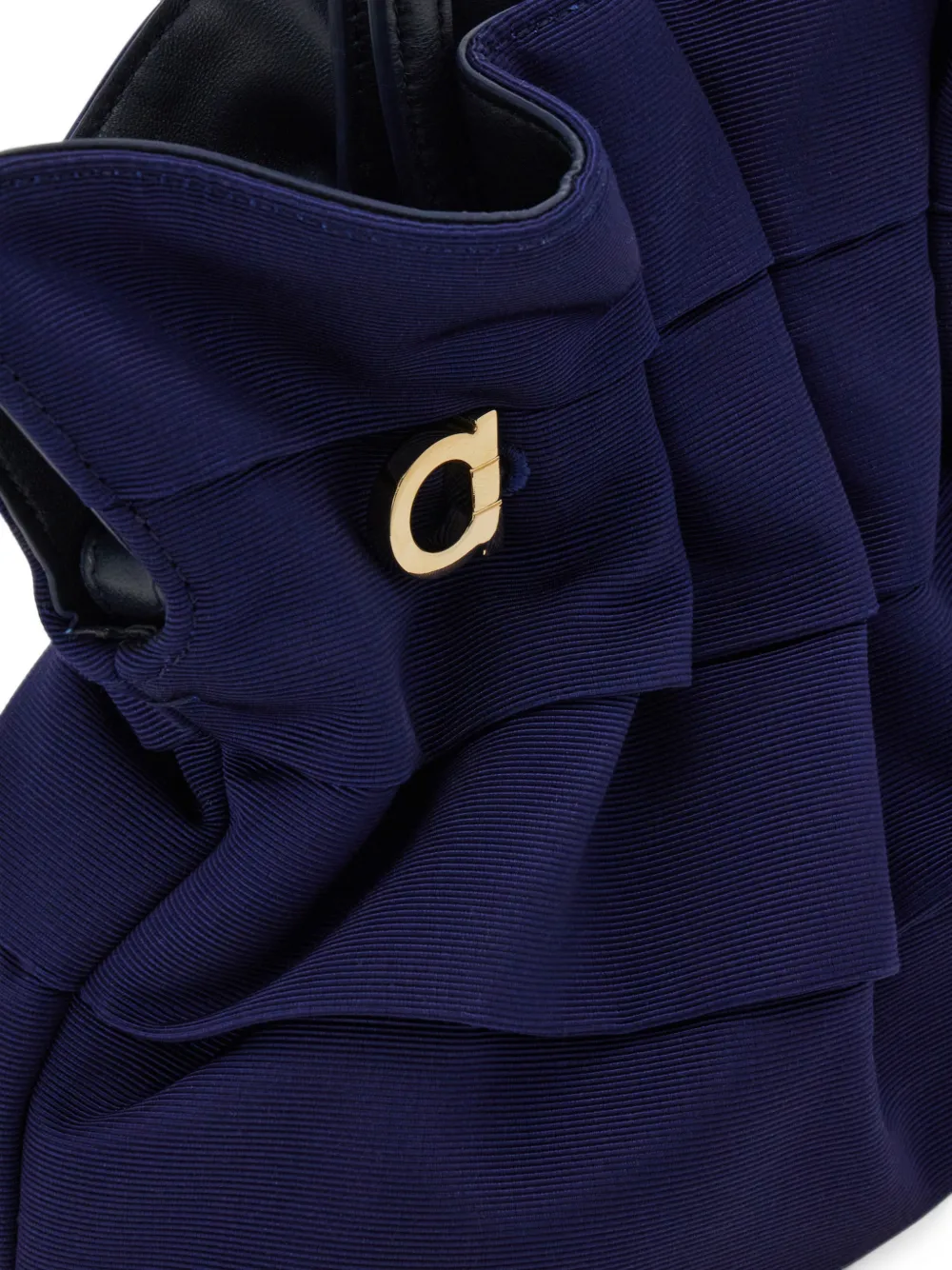 Ferragamo small soft shoulder bag Blauw