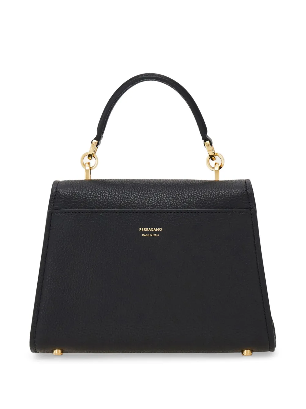 Ferragamo Double Gancini shopper met handvat Zwart