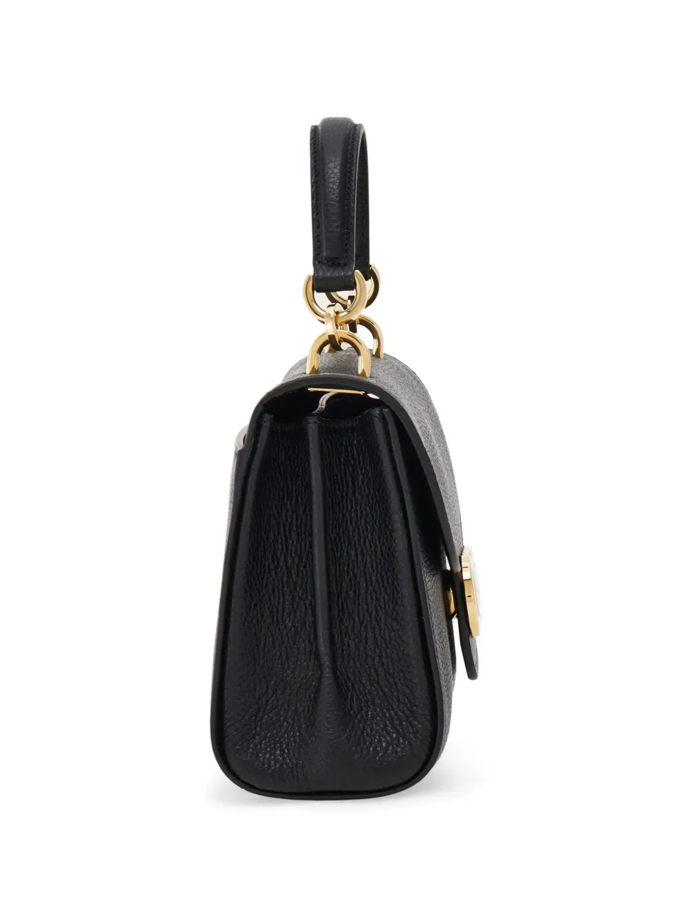 Ferragamo Double Gancini shopper met handvat Zwart