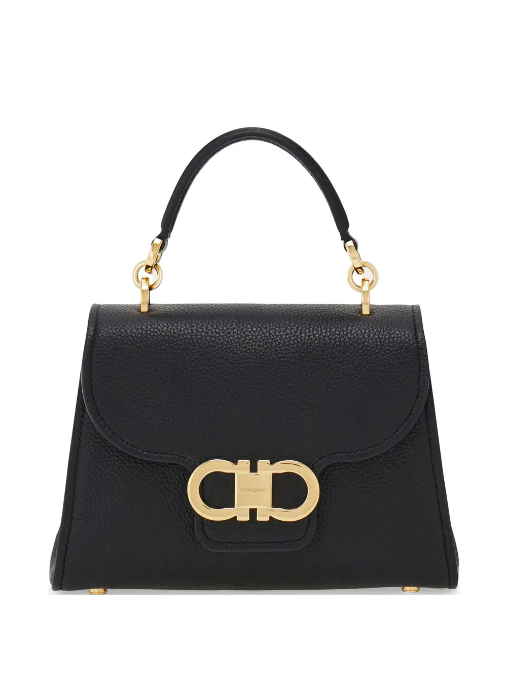 Ferragamo Double Gancini top handle (S) - Black