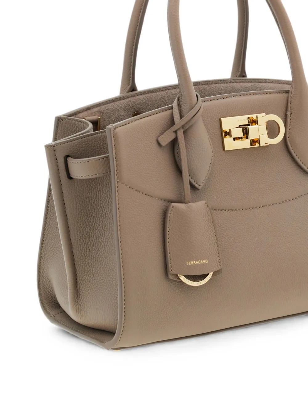 Ferragamo New Studio zachte tas (M) Beige