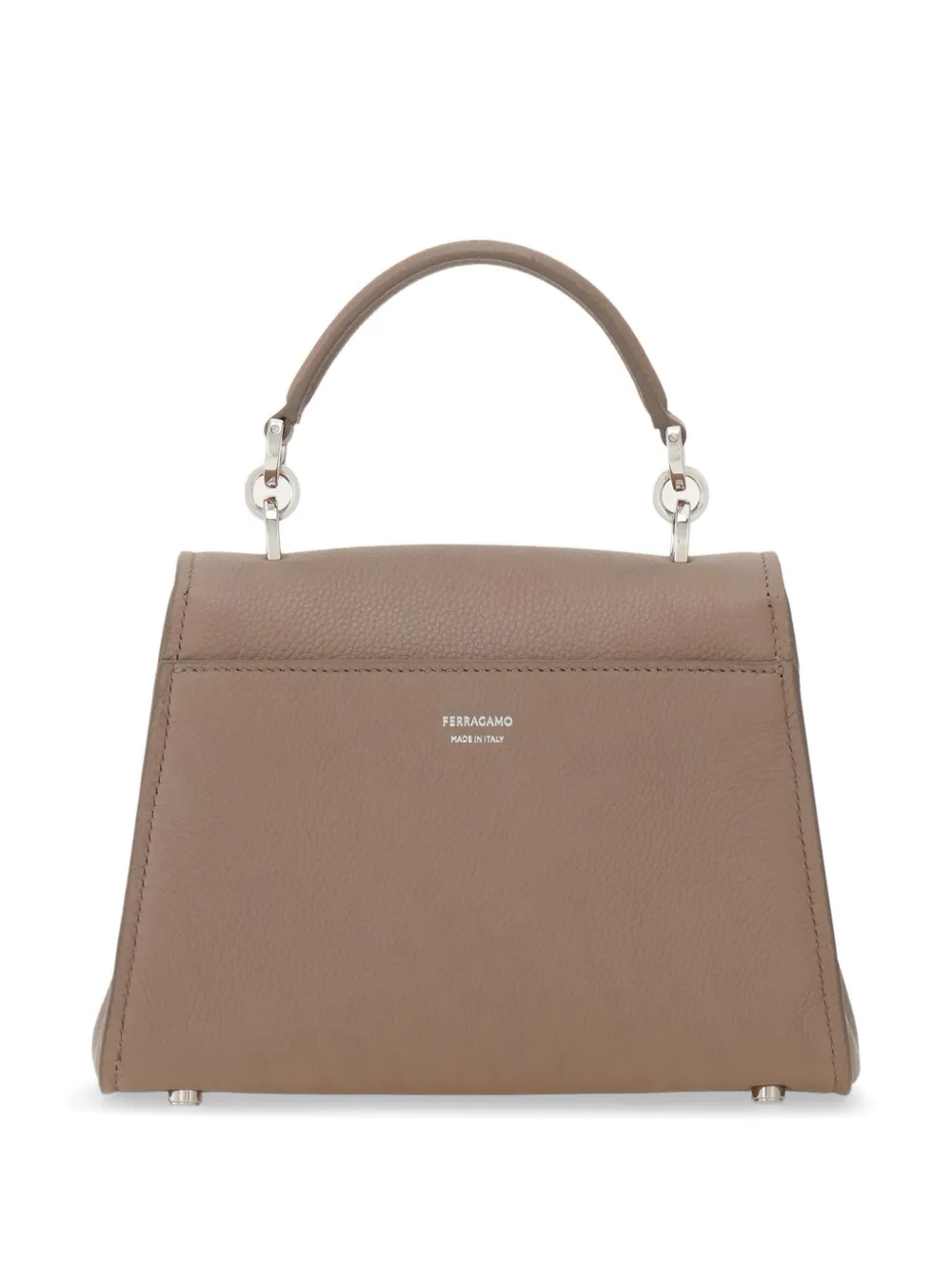 Ferragamo Double Gancini shopper met handvat Beige