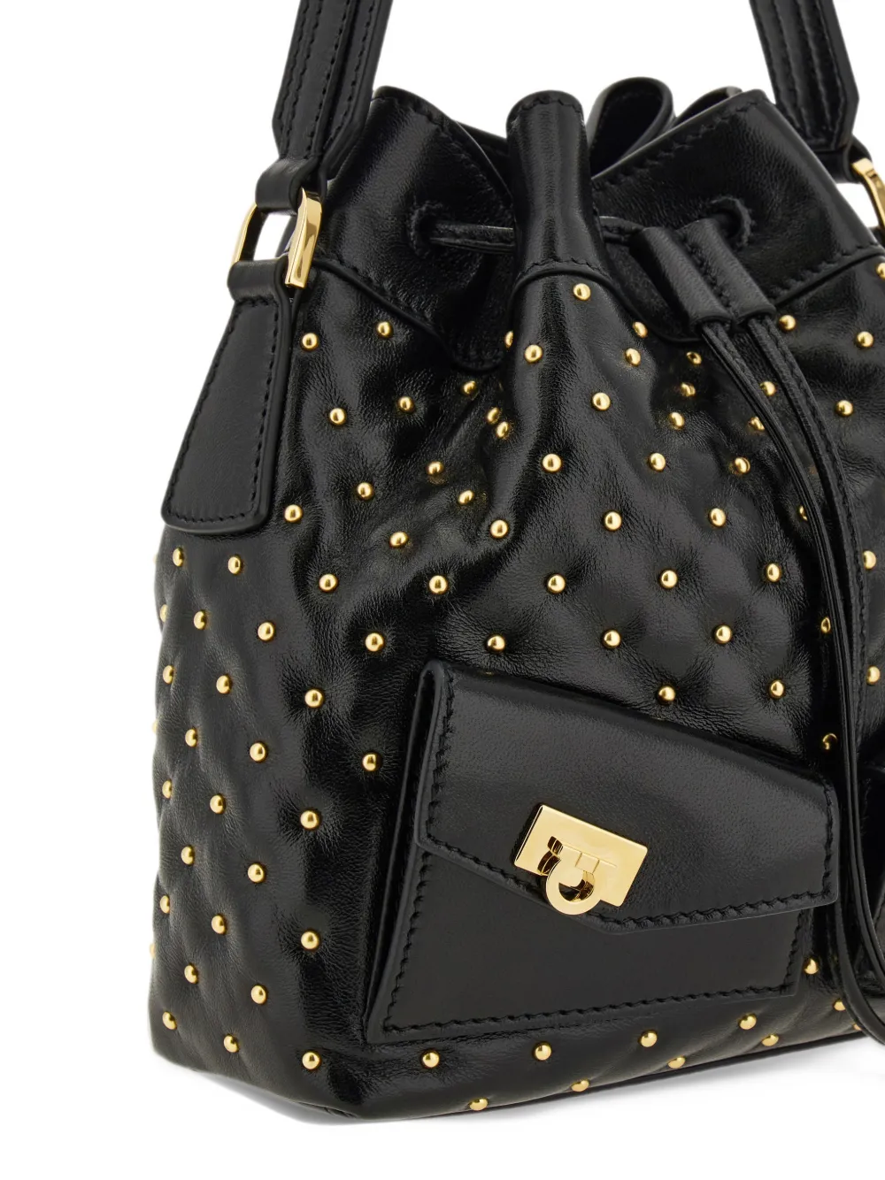 Ferragamo Multipocket bucket-tas Zwart