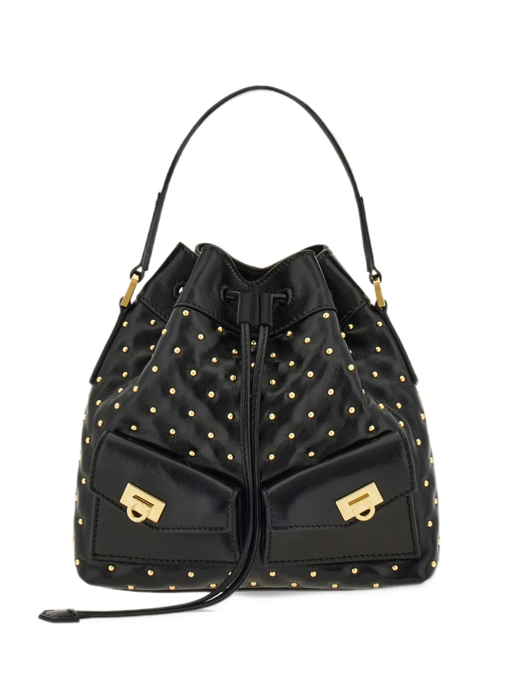 Ferragamo Multipocket bucket-tas Zwart