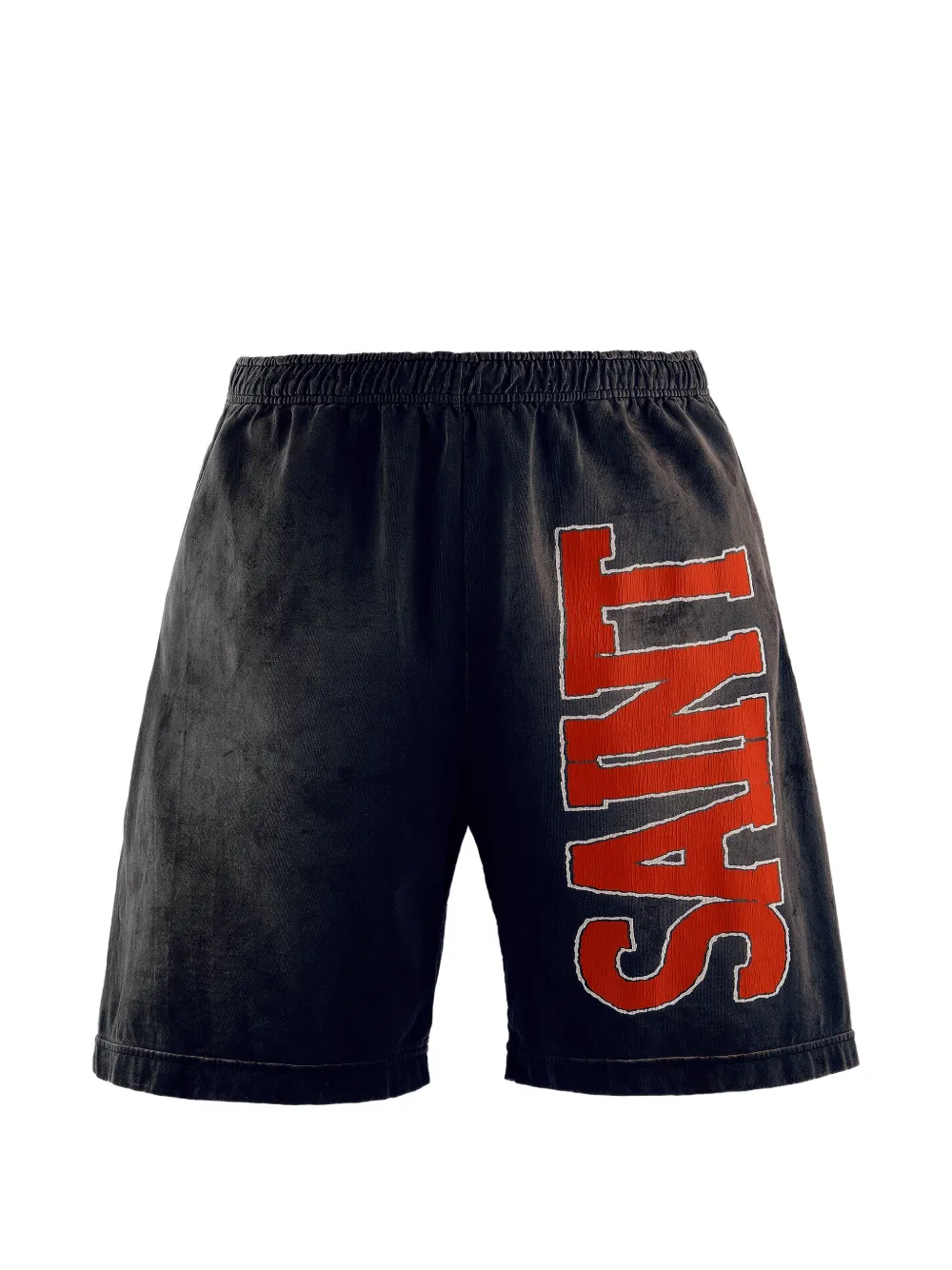SAINT MXXXXXX logo-print jersey shorts - Grigio
