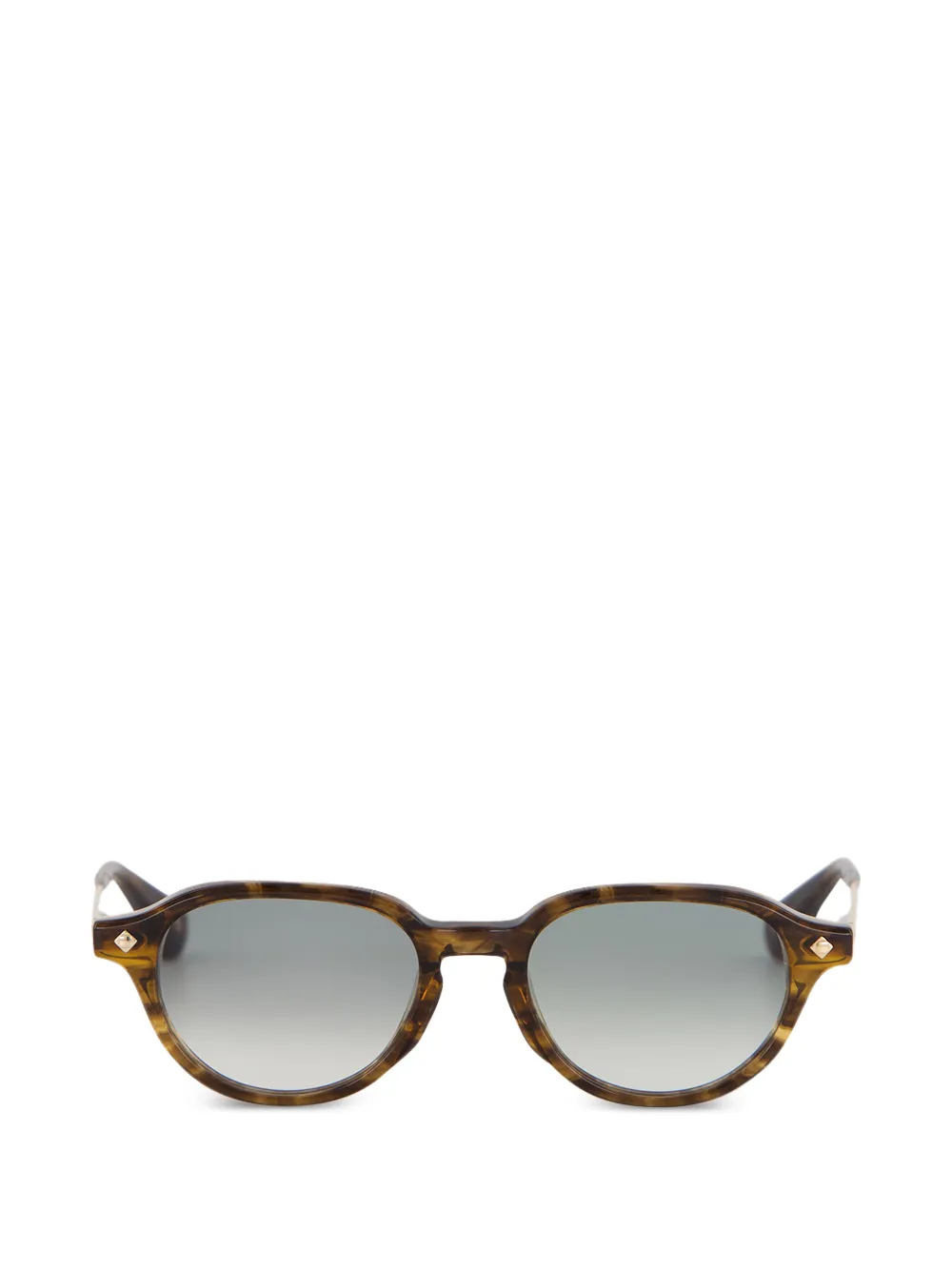 Lunetterie Générale Après-Ski round-frame sunglasses - Marrone