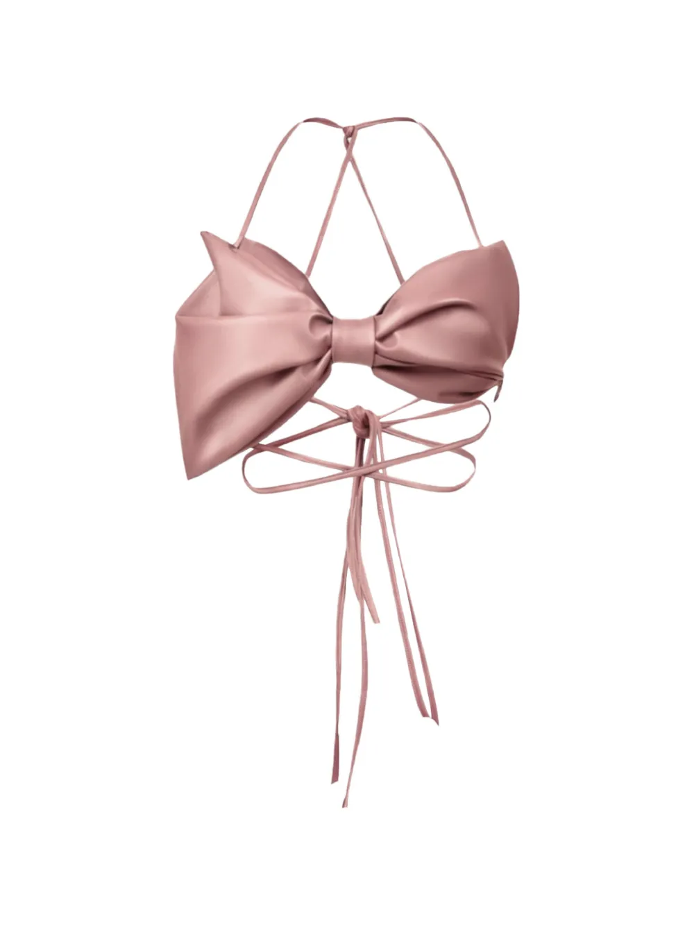 Lika bow-shaped crop top - Rosa