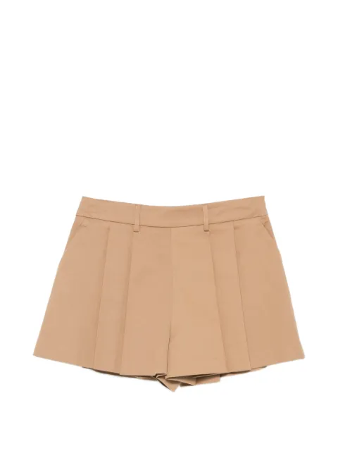 NINA 14.7 belt-loop pleated shorts