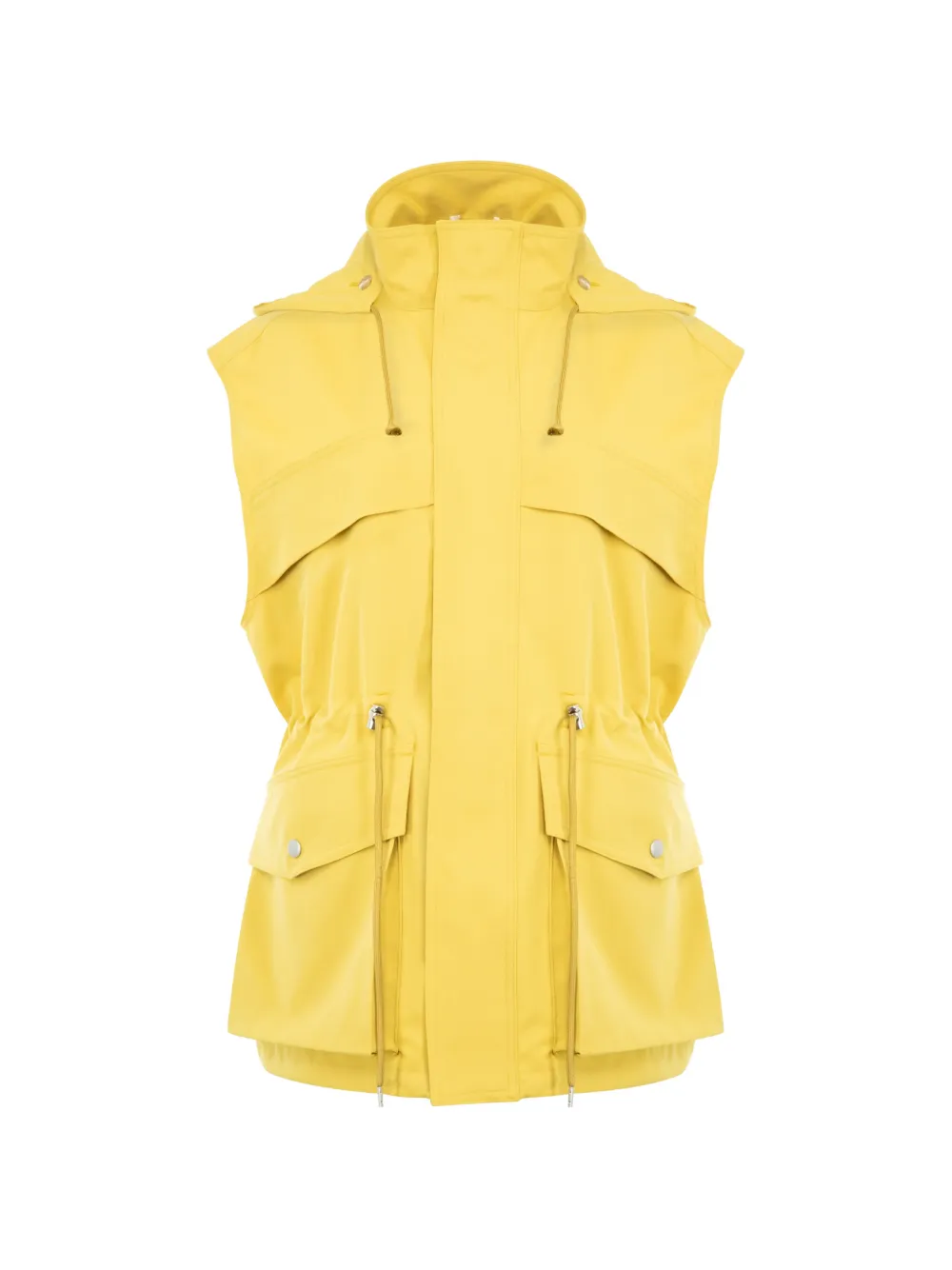 Auralee drawstring wool gilet - Giallo