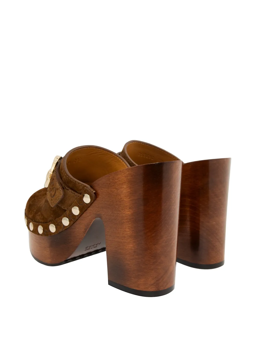 Gucci GG Marmont suede clogs Bruin