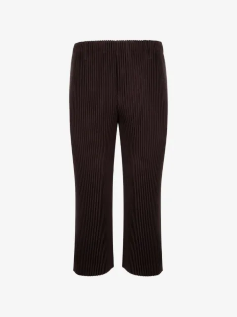 Issey Miyake pleated cropped trousers