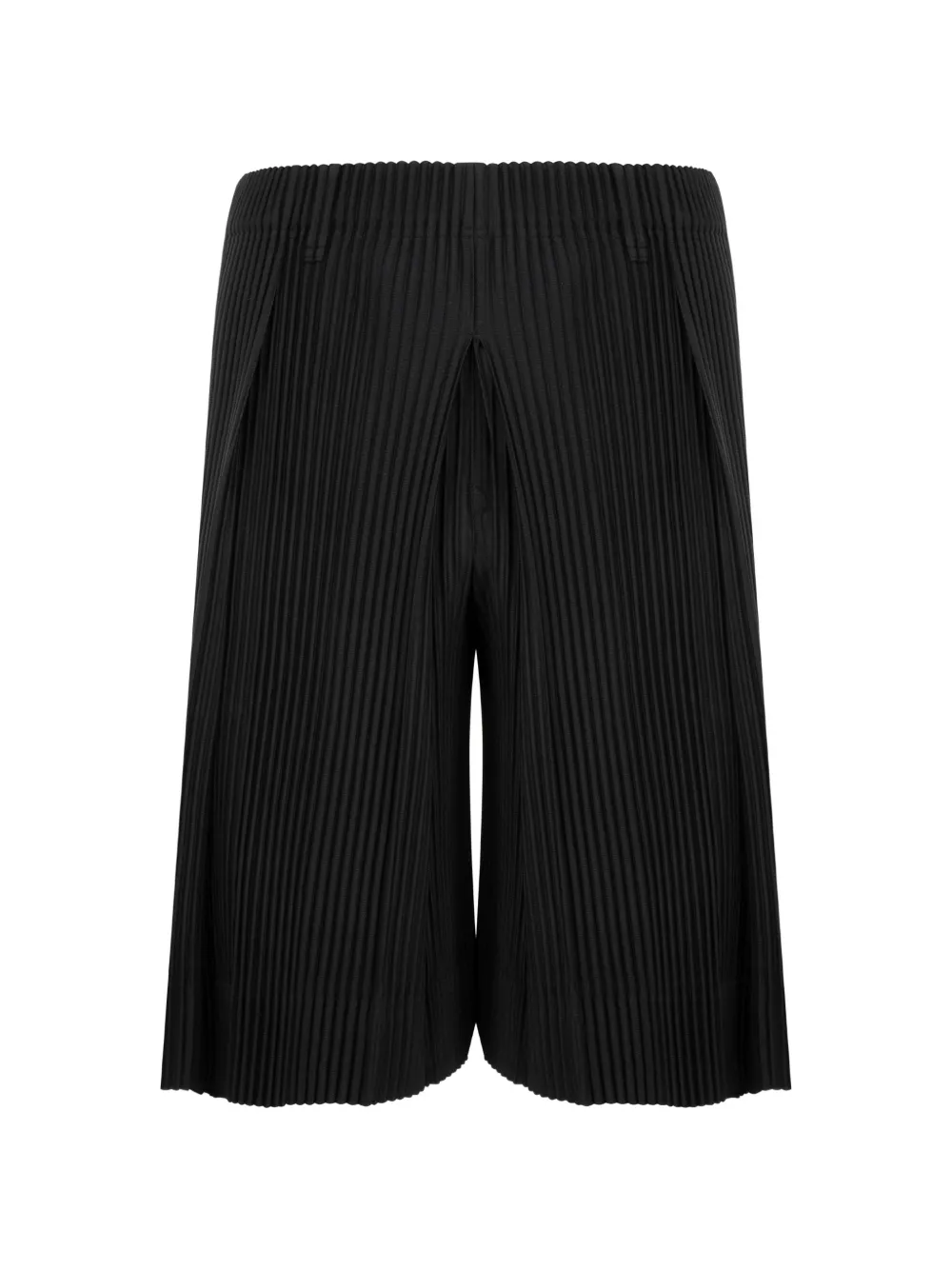 Issey Miyake pleated wide-leg shorts - Nero