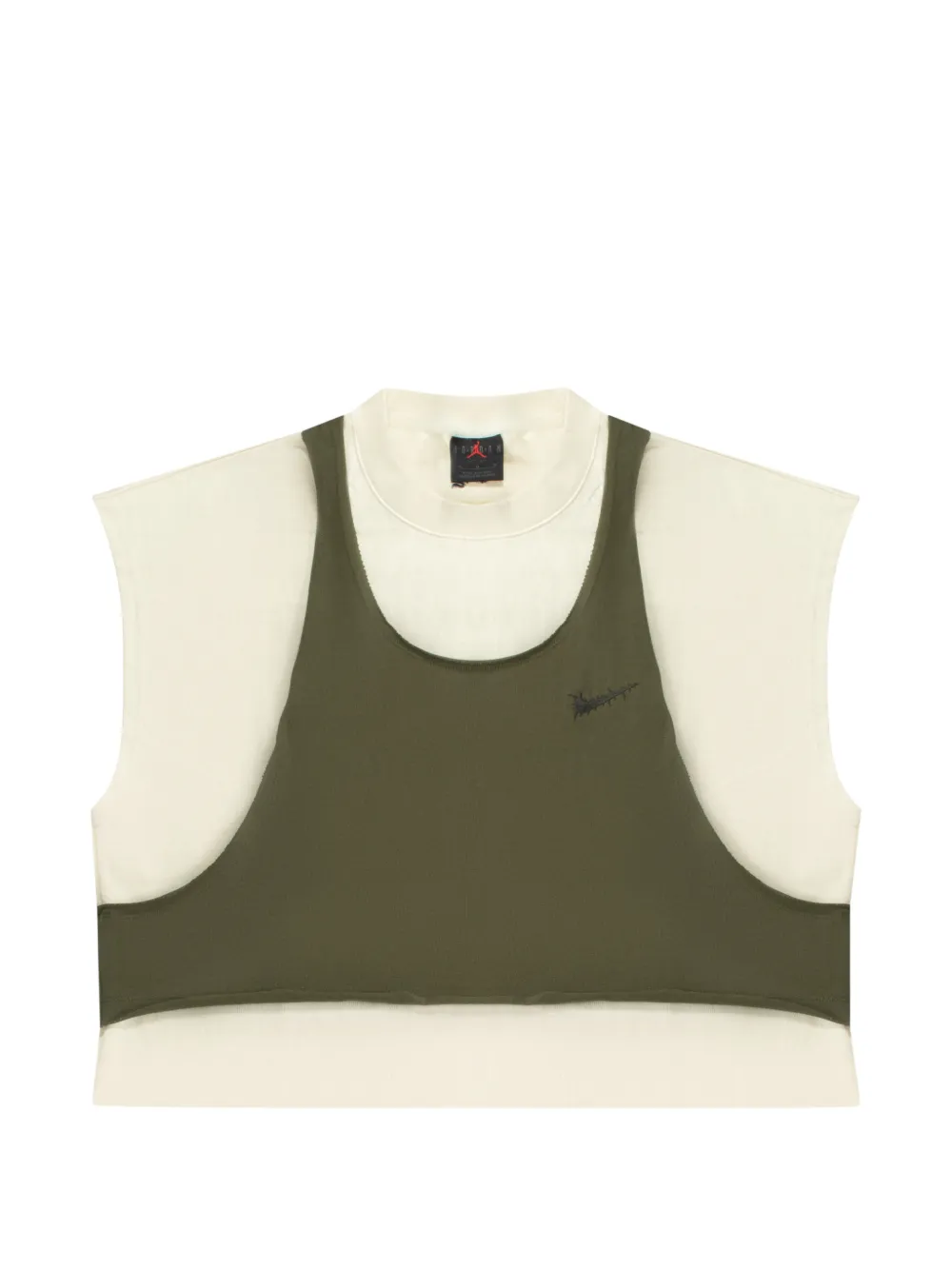 Jordan Teyana Taylor layered T-shirt - Toni neutri