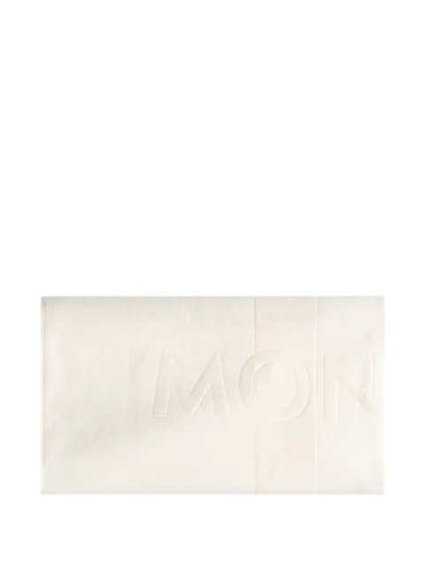 Moncler logo-embossed beach towel