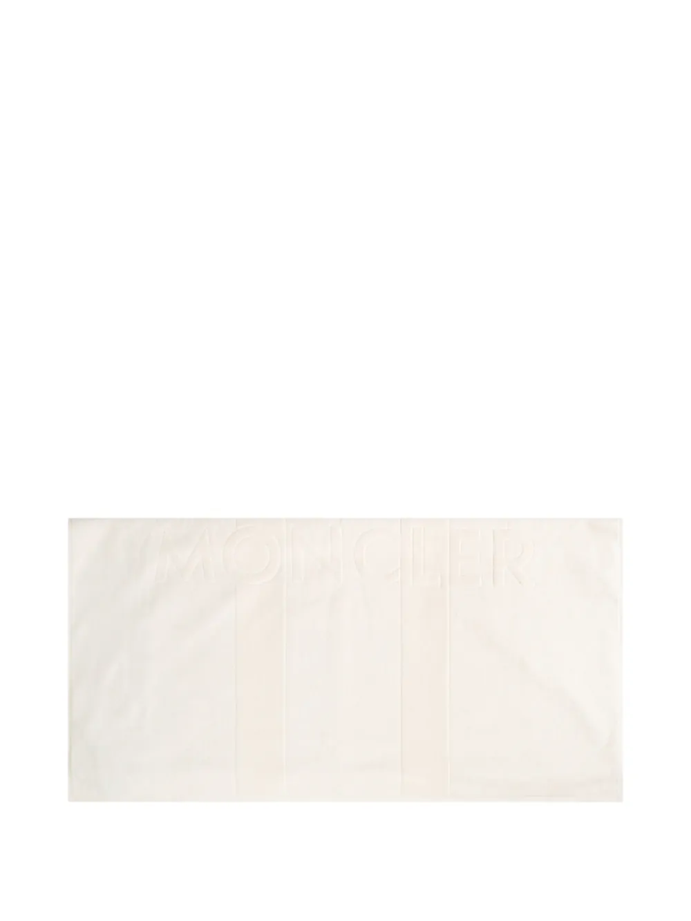 Moncler Strandlaken met geborduurd logo Beige
