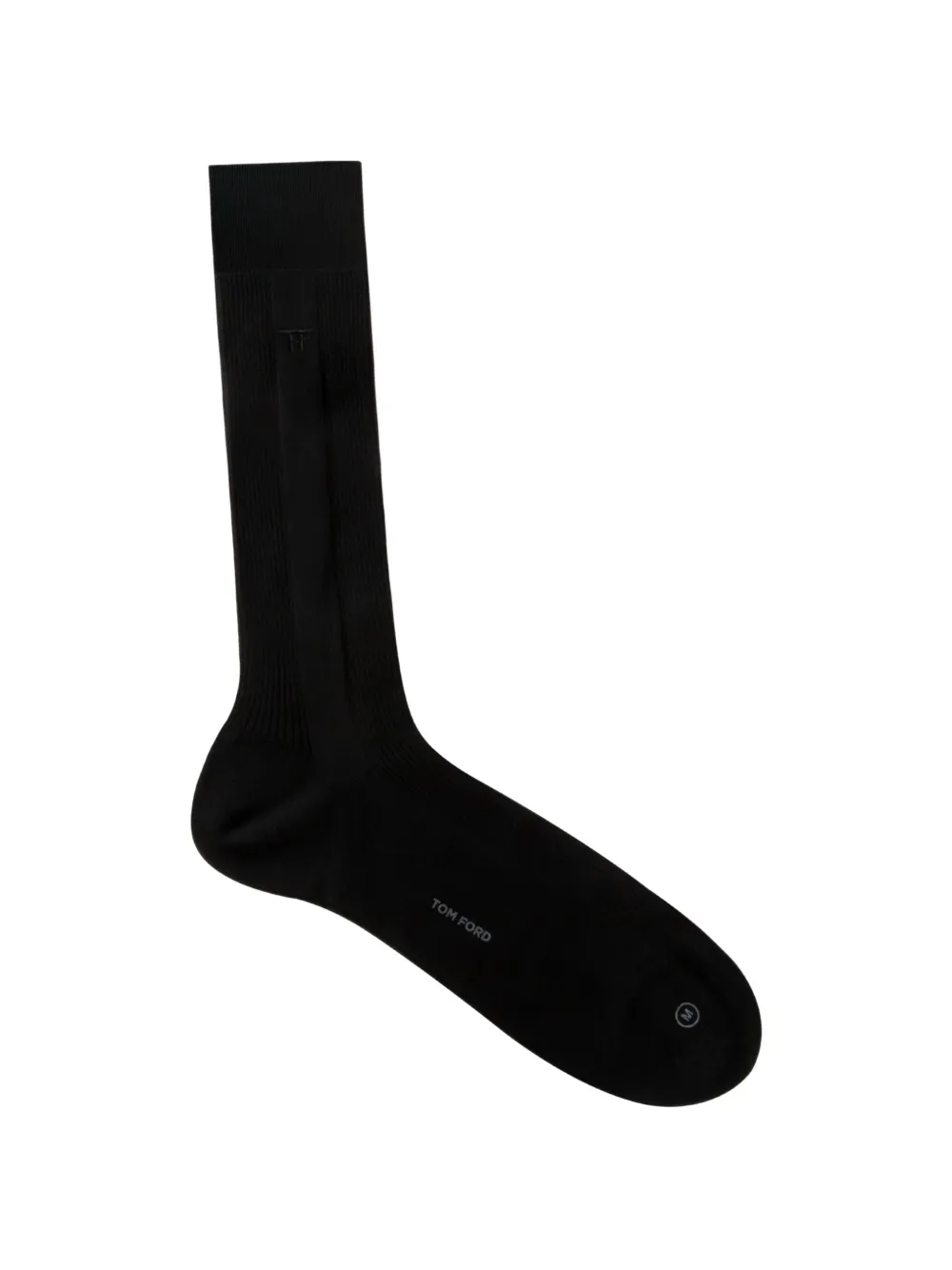 TOM FORD logo-embroidered ribbed socks - Nero