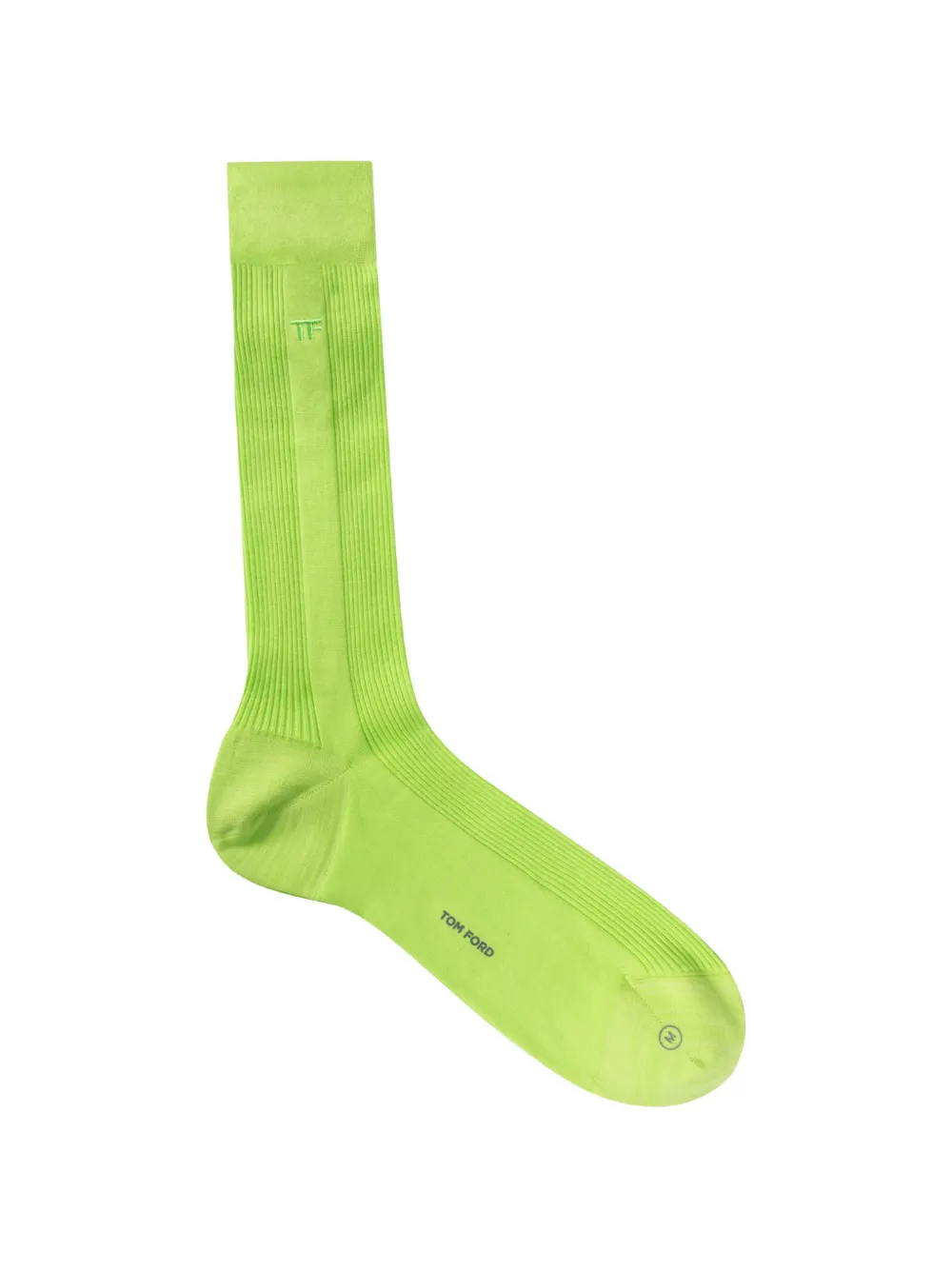 TOM FORD logo-embroidered ribbed socks - Verde