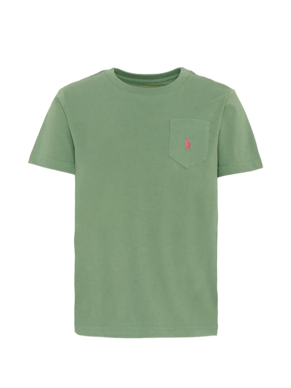 POLO RALPH LAUREN KIDS Pony-motif chest-pocket T-shirt - Verde