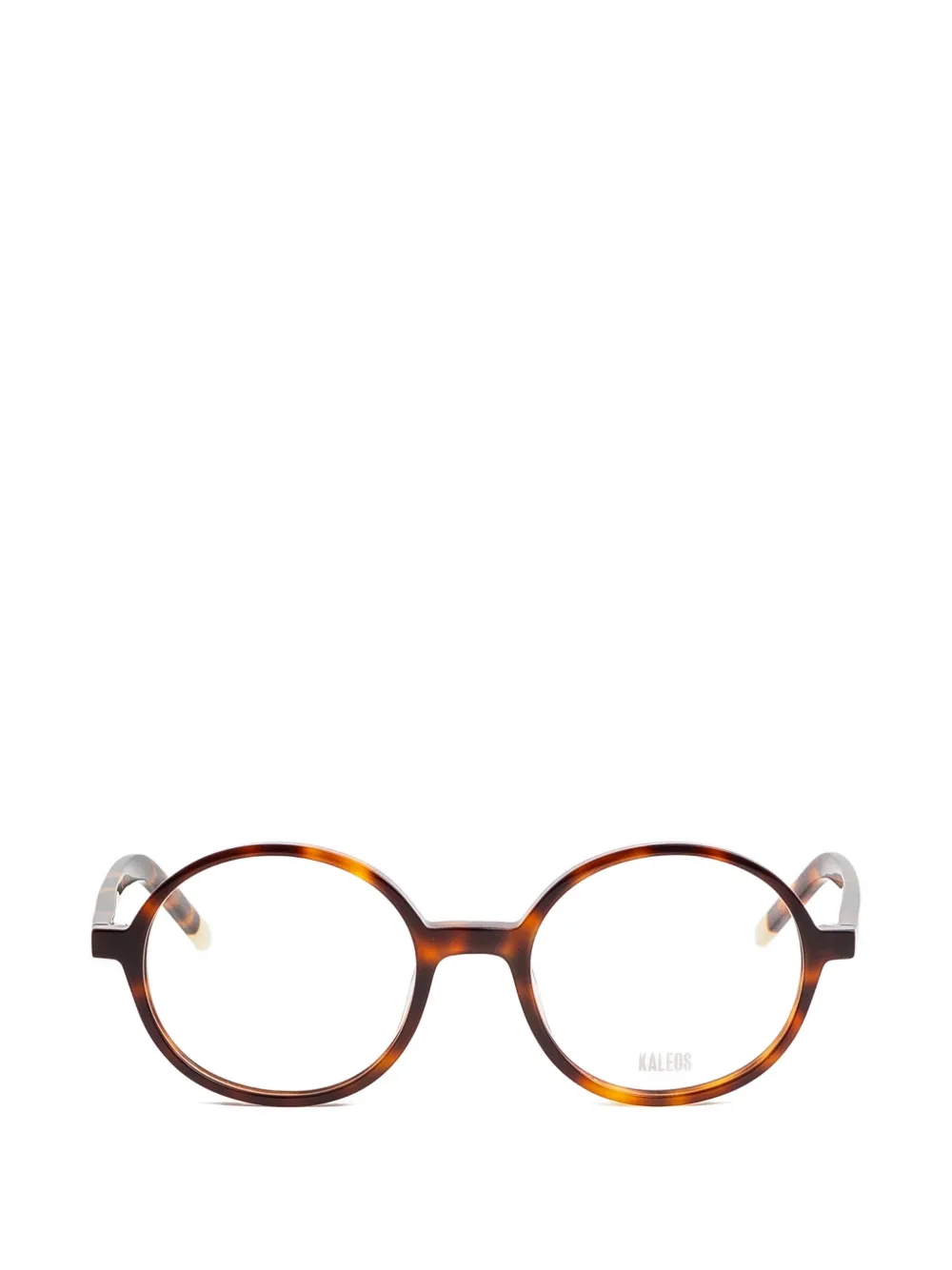 Kaleos Loto round-frame glasses - Braun
