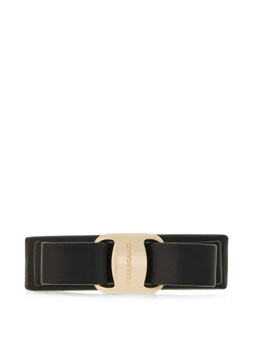 Ferragamo Double Vara bow hair clip - Schwarz