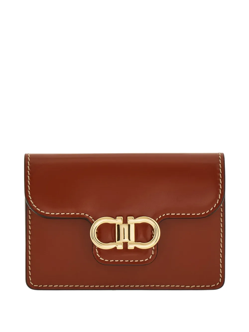 Ferragamo Gancini card holder - Marrone