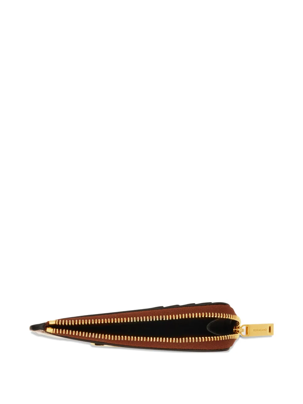 Ferragamo Double Gancini pasjeshouder Bruin