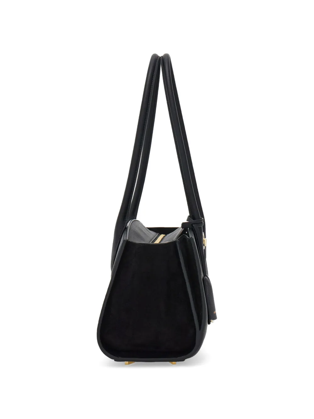 Ferragamo Medium New Studio Soft East West tas Zwart