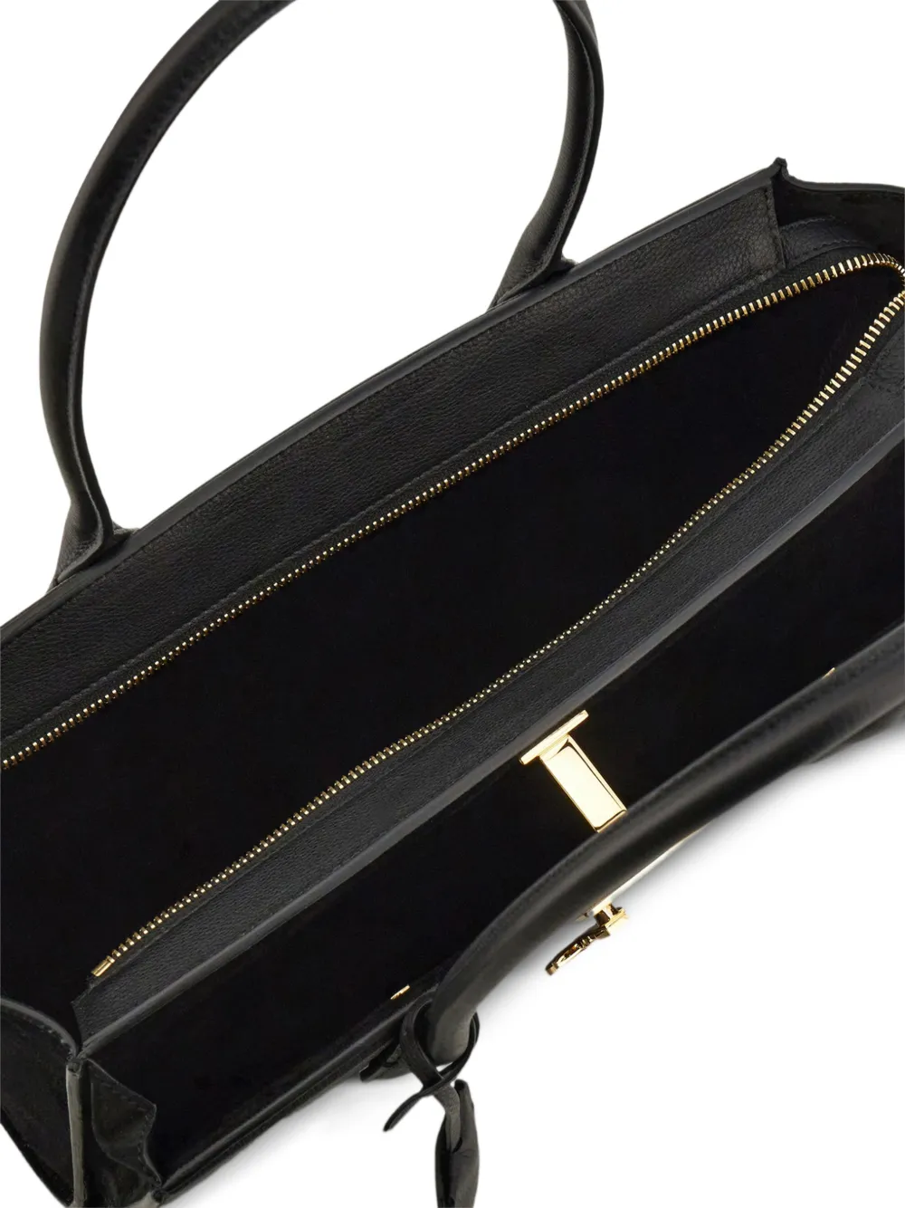 Ferragamo Medium New Studio Soft East West tas Zwart