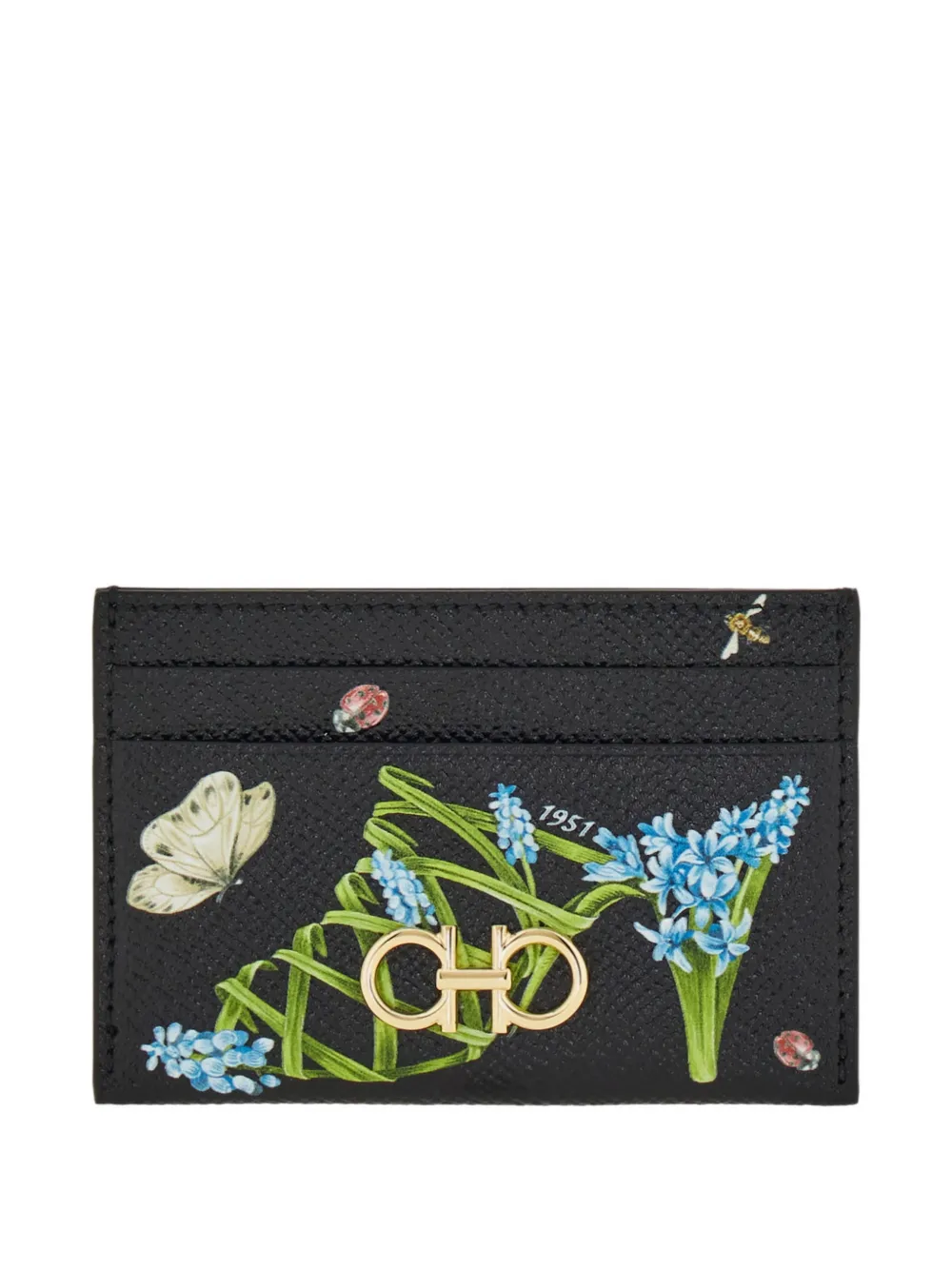 Ferragamo Gancini credit card holder - Nero